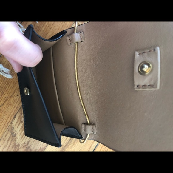 Calvin Klein wallet purse, gold chain, leather - Picture 3 of 3